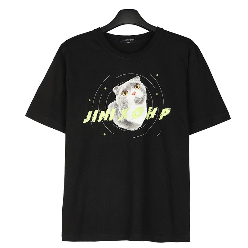 OHP X Jinicong circlecat T-shirt - 원헌드레드퍼센트