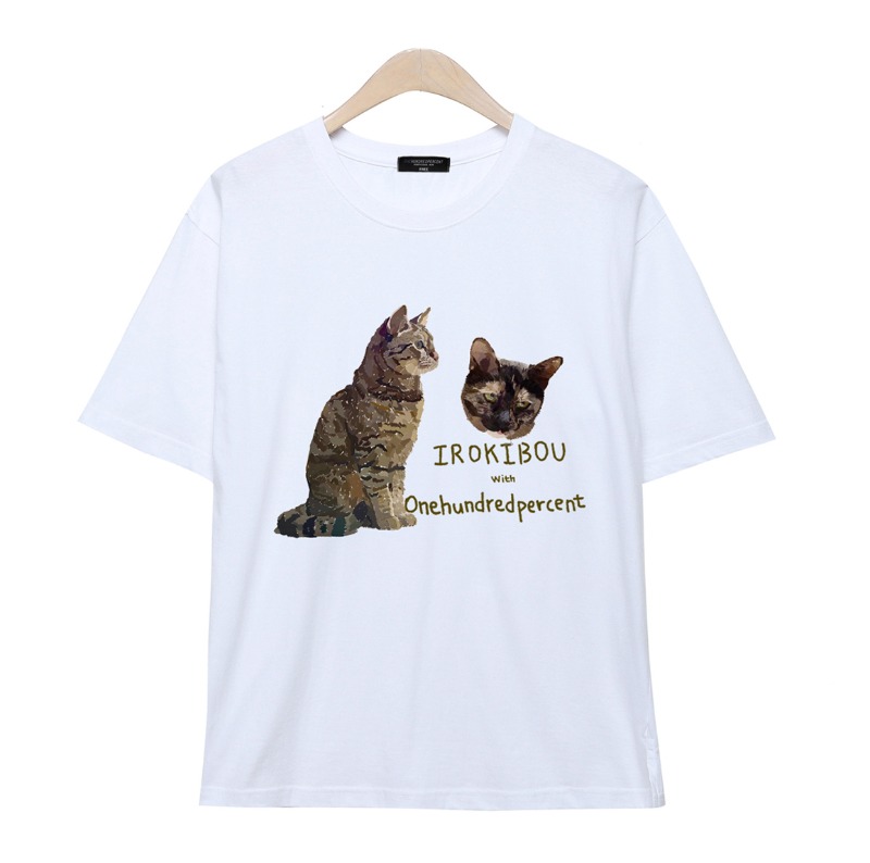 OHP X IROKIBOU ko-shortcat T-shirt - 원헌드레드퍼센트